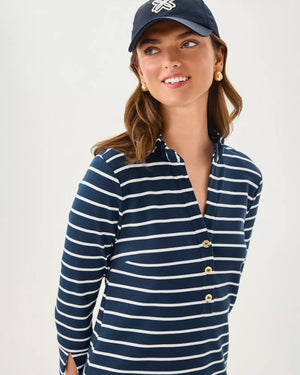 KNIGHTLEY DRESS LOW TIDE NAVY HERITAGE STRIPE