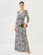 ROSLYNNE MAXI DRESS ONYX LOTS TO SPOT ENGINEERED