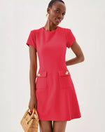 FALLON DRESS CHERRY RED