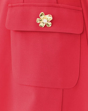 FALLON DRESS CHERRY RED