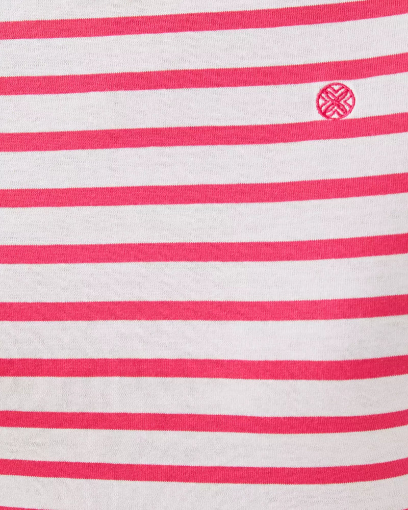 LILLY X SAINT JAMES MINQUIDAME TEE ROSE SOLEIL STRIPES