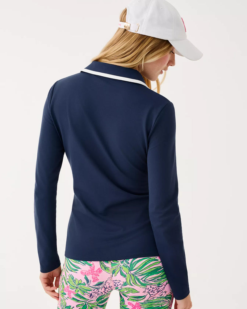 FRIDA HALF ZIP LONG SLEEVE LOW TIDE NAVY
