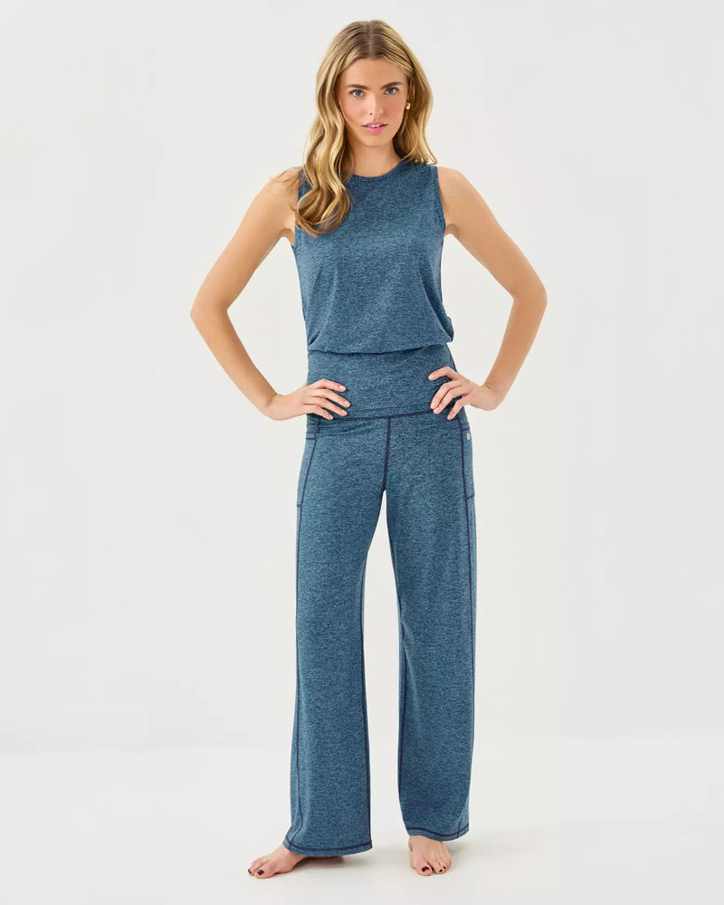CLARO TOP UPF 50+ LOW TIDE NAVY X TANGIER TEAL