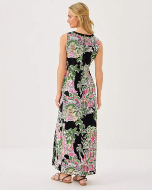 DARLENE STRETCH MAXI SHIFT ONYX OVERSIZED PB ANNIVERSARY TOILE