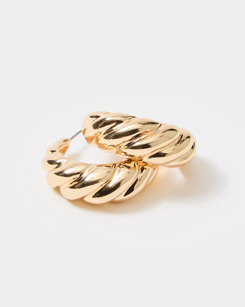 SEACRETS HOOP EARRINGS GOLD METALLIC