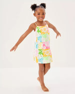 GIRLS MINI SHELLI DRESS MULTI VIA SUNNY SUNFLOWERS