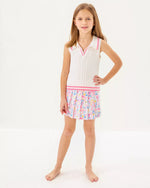 GIRLS MINI SUZETTE SWEATER TANK RESORT WHITE