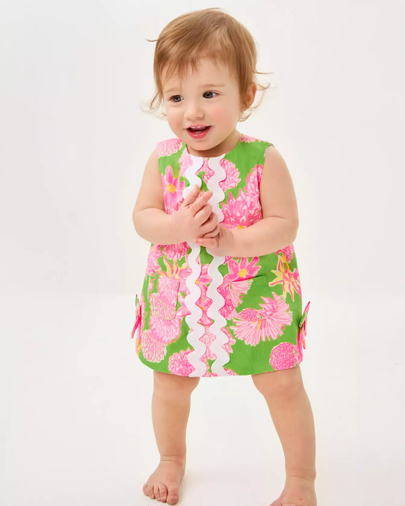 BABY LILLY SHIFT MULTI SEASIDE GARDEN OVERPRINT