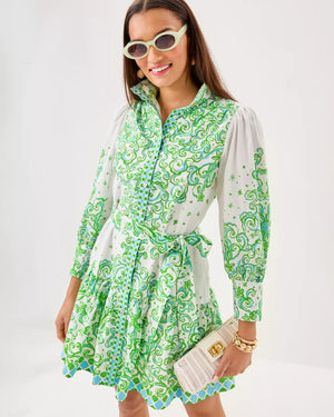 DRENA DRESS RESORT WHITE SOL MATES ENGINEERED