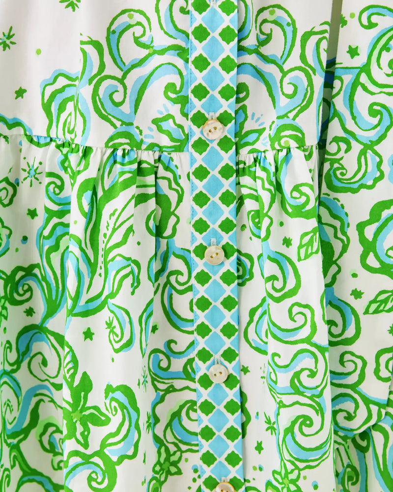 DRENA DRESS RESORT WHITE SOL MATES ENGINEERED