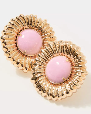 ONE FINAL FLING STUD EARRING PINK BLISS