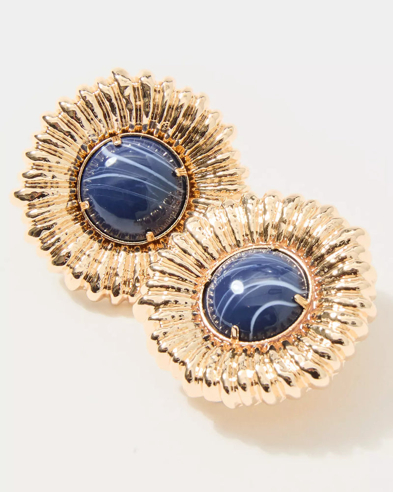 ONE FINAL FLING STUD EARRING STARLIGHT NAVY
