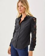 THE LACE LILLY SHIRT NOIR