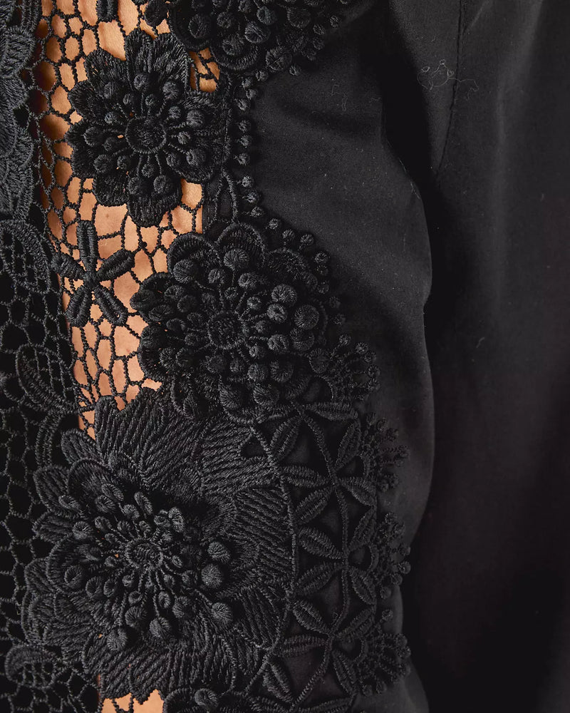THE LACE LILLY SHIRT NOIR