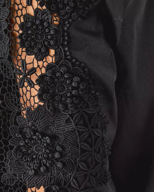 THE LACE LILLY SHIRT NOIR