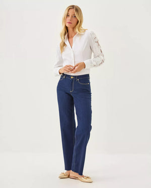 THE LACE LILLY SHIRT RESORT WHITE