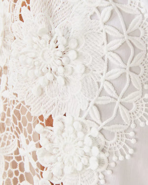 THE LACE LILLY SHIRT RESORT WHITE