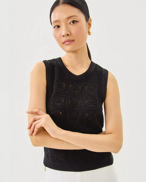 LENALIE SWEATER SHELL BLACK METALLIC