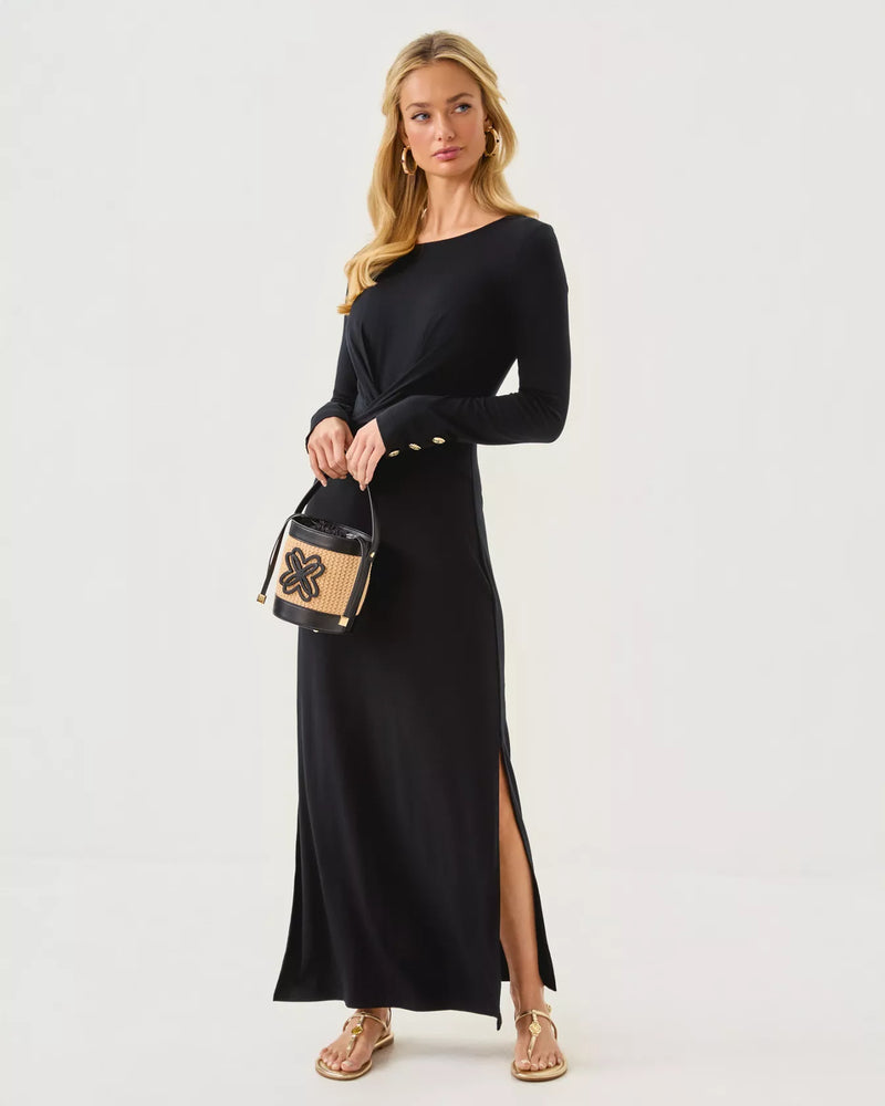 ALESSANI MAXI DRESS NOIR