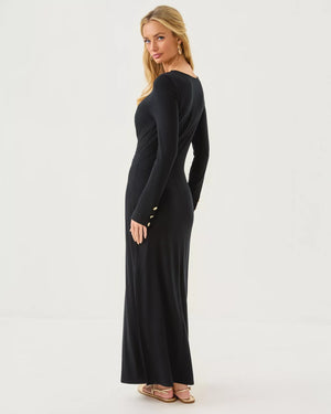 ALESSANI MAXI DRESS NOIR