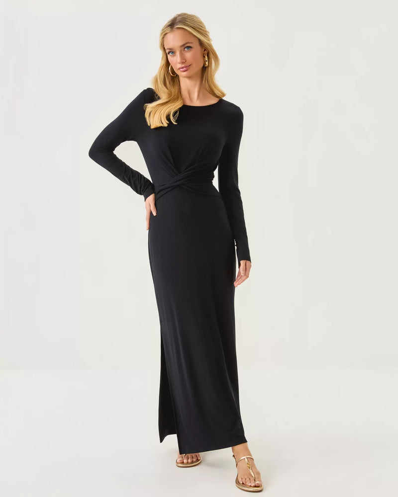 ALESSANI MAXI DRESS NOIR