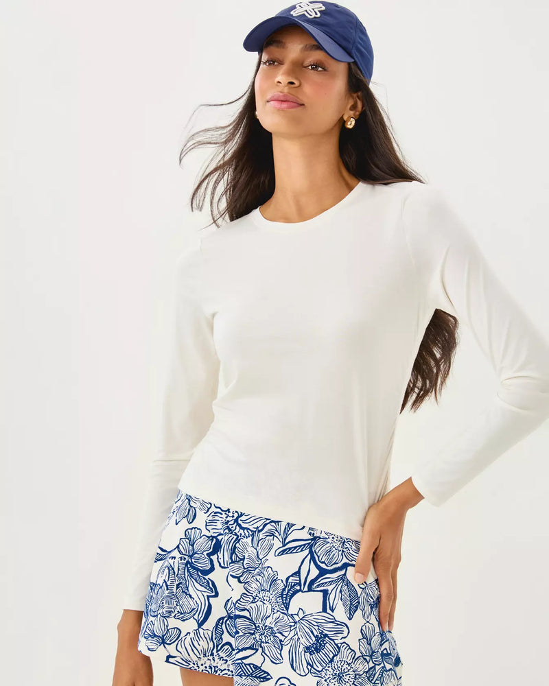 HESTON LONG SLEEVE TEE UP COCONUT