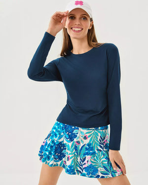 HESTON LONG SLEEVE TEE UP LOW TIDE NAVY