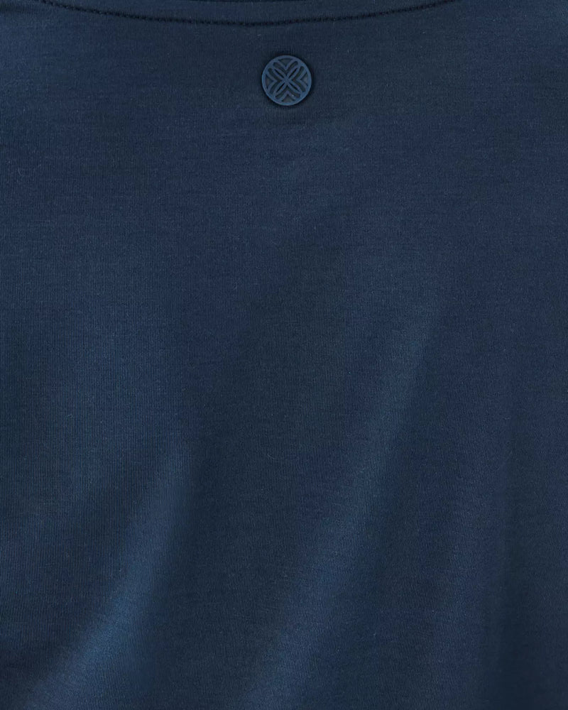 HESTON LONG SLEEVE TEE UP LOW TIDE NAVY
