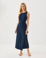 ESTELA MIDI DRESS LOW TIDE NAVY