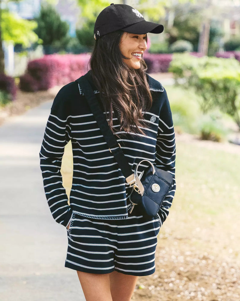 CORVAYA PULLOVER NOIR LEGACY STRIPE