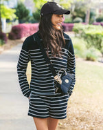 CORVAYA PULLOVER NOIR LEGACY STRIPE