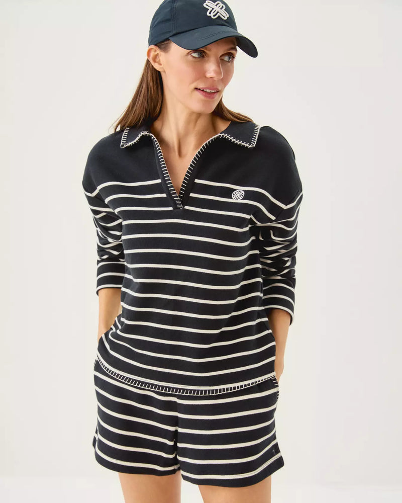 CORVAYA PULLOVER NOIR LEGACY STRIPE