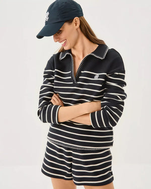 CORVAYA PULLOVER NOIR LEGACY STRIPE