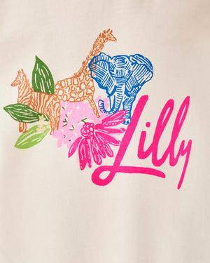 GIRLS MINI JANSEN LONG SLEEVED MULTI ENDLESS ANIMALS SUMMER GRAPHIC