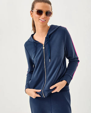 FENELLA ZIP-UP HOODIE UPF LOW TIDE NAVY