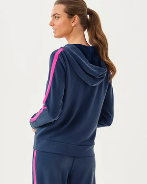 FENELLA ZIP-UP HOODIE UPF LOW TIDE NAVY