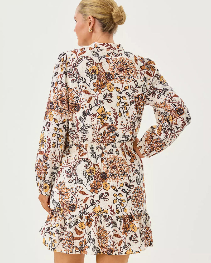 AXTON EYELET DRESS COCONUT TAKE MEOWT