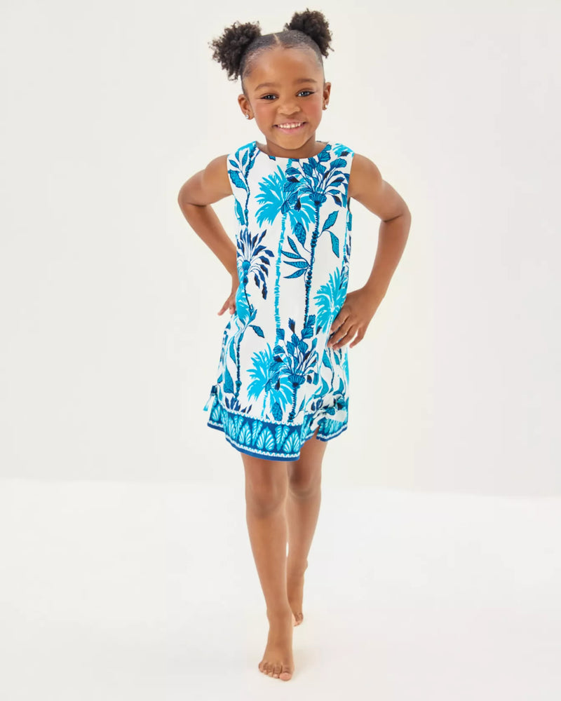 GIRLS LITTLE LILLY CLASSIC SHIFT COCONUT SWAYIN IN THE BREEZE ENGINEERED
