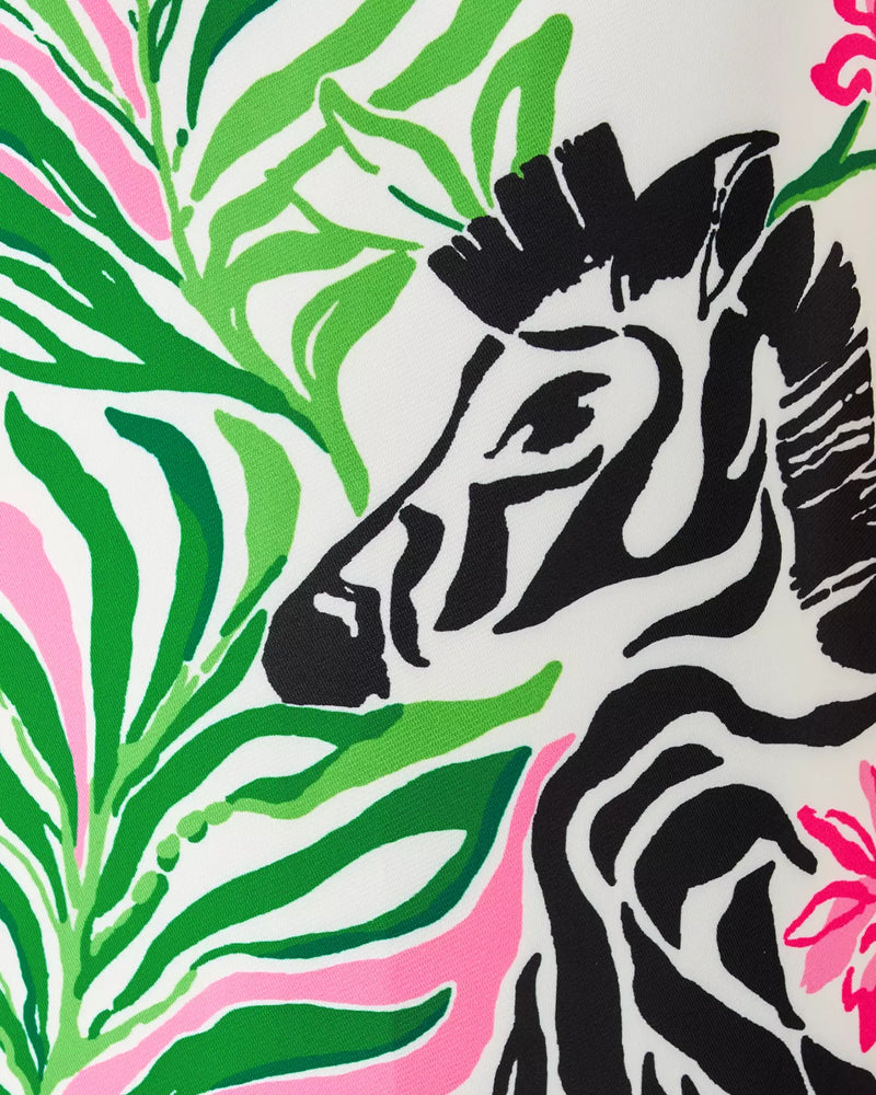 KATHANI STRETCH DRESS COCONUT PRANCING IN THE MOONLIGHT ENGINEERED