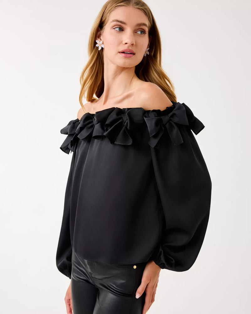 ANALEA OFF THE SHOULDER TOP NOIR