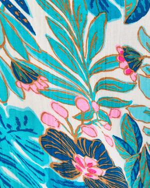 BRETT DRESS BREEZY AQUA BEST FRONDS FOREVER