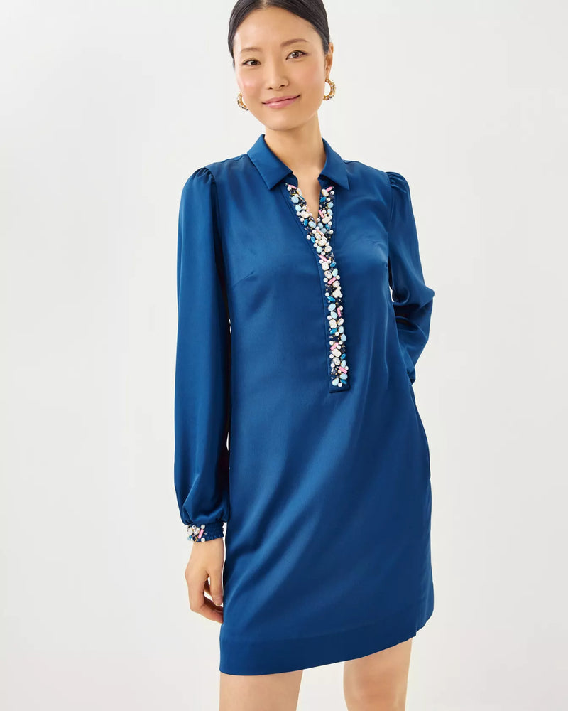 HARMONEE DRESS STARLIGHT NAVY