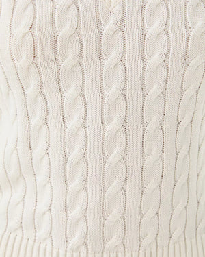 BROCKTON SWEATER TANK COCONUT