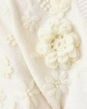 ALAYLA SWEATER COCONUT GARDEN PARTY EMBROIDERY