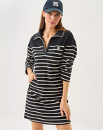 CORVAYA DRESS NOIR LEGACY STRIPE