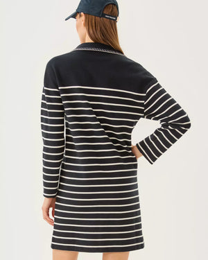 CORVAYA DRESS NOIR LEGACY STRIPE