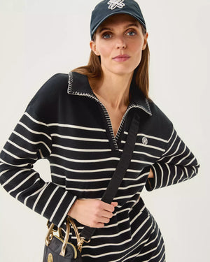CORVAYA DRESS NOIR LEGACY STRIPE