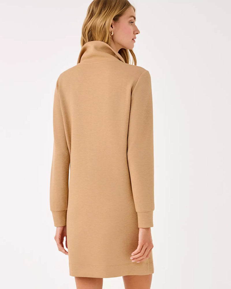 ELENI UPF 50+ DRESS HEATHERED ICED LATTE