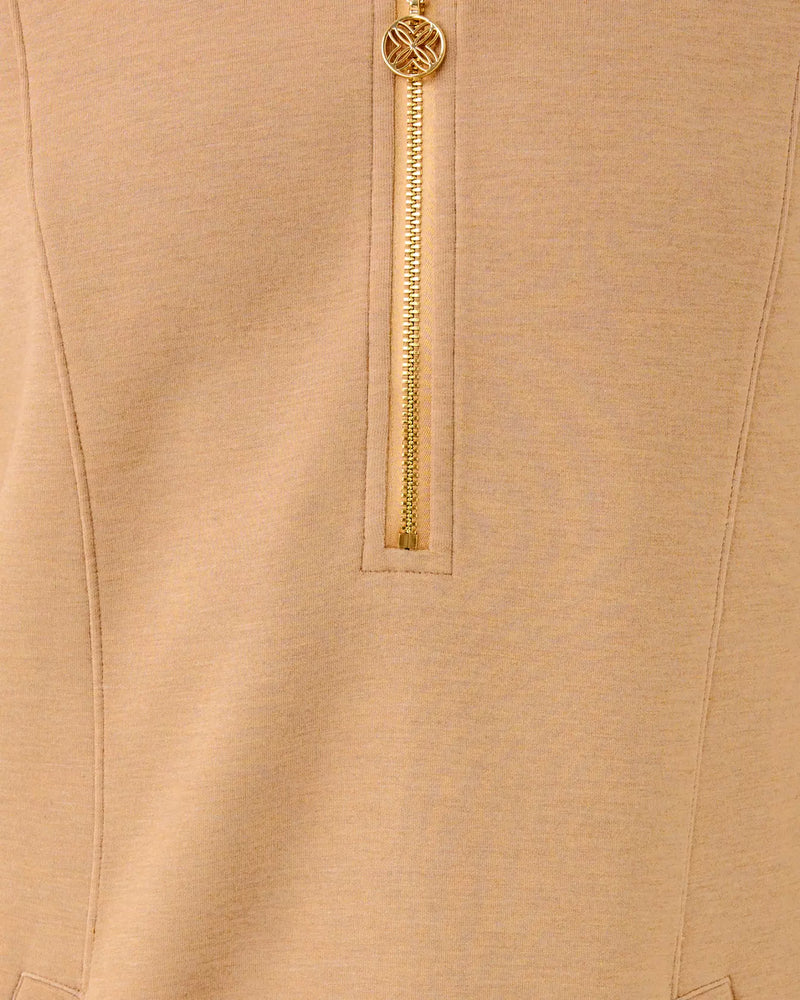 ELENI UPF 50+ DRESS HEATHERED ICED LATTE