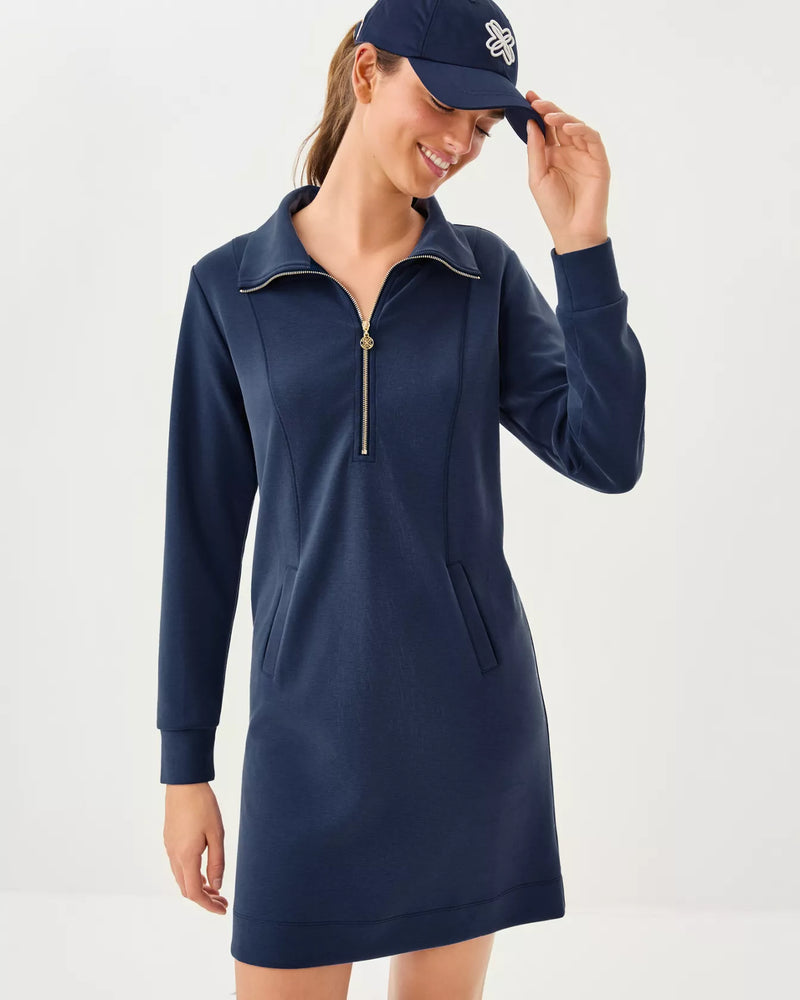 ELENI UPF 50+ DRESS LOW TIDE NAVY